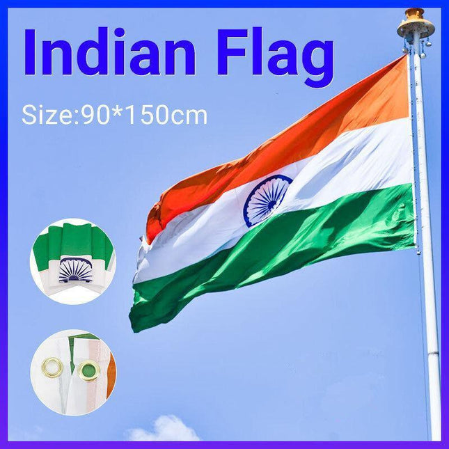 Large India Indian Flag Heavy Duty Outdoor Diwali Divali In 90X150Cm - 3X5Ft Au - Aimall