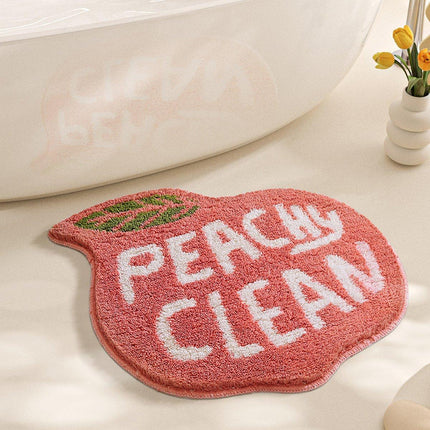 Cute Fruit Bathroom Mat Anti Slip Floor Carpet for Doorway Toilet Soft Bath Rug