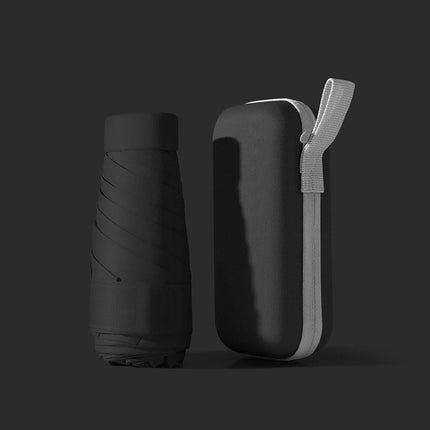 Portable Compact Five-Fold Umbrella UV Sun Protection Travel Manual Umbrella