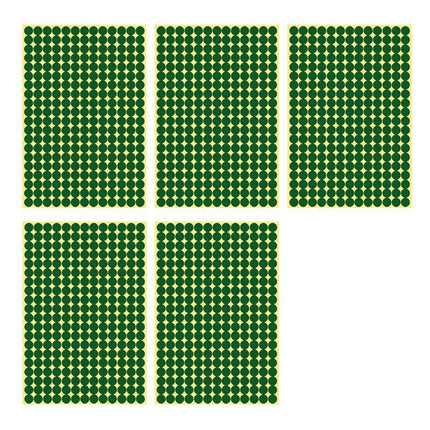 8/13/25/50mm Colour Sticker Dots Adhesive Round Labels Circular Scrapbooking Green - Aimall