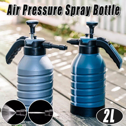Pressure Pump Spray Bottle 2L Easy Pump Adjustable Nozzle Garden Watering Flower