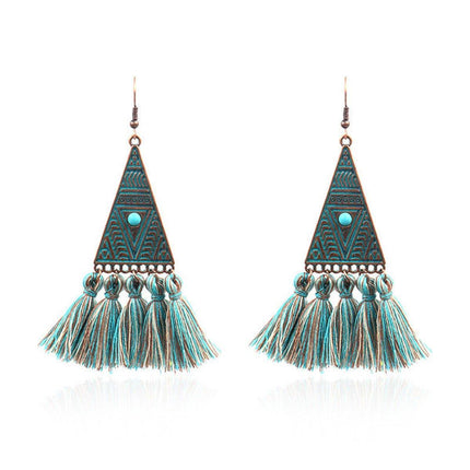 Vintage Tassel Earrings for Women Long Ethnic Style Dangle Fashion Jewellery