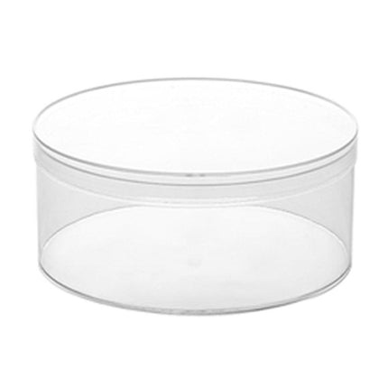10pcs Clear Round Gift Boxes Plastic Candy Storage Containers for Party Favors