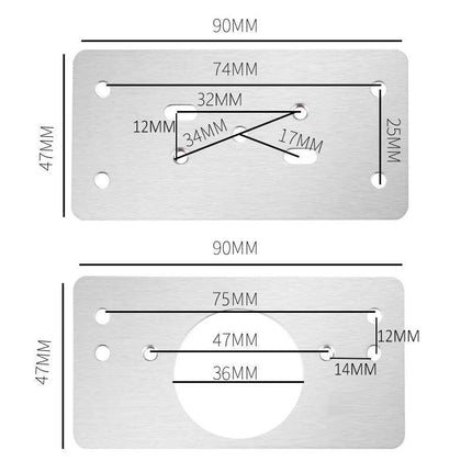 1/3/6 SETS Hinge Repair Plate Rust-Resistant Steel Furniture Cupboard Mount Tool - Aimall