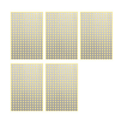 8/13/25/50mm Colour Sticker Dots Adhesive Round Labels Circular Scrapbooking Silver - Aimall