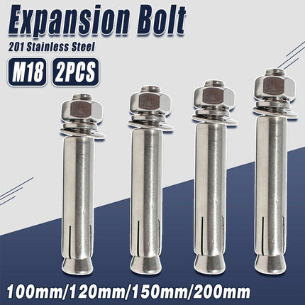 2pcs M18 Hexagonal Expansion Bolts Outer Expansion Screws Wall Anchor
