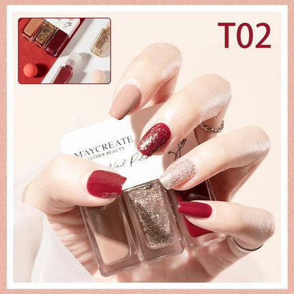 Fashion 11 Styles 3 in 1 One Step Gel Nail Polish Quick Drying Gel Varnish 12ml - Aimall