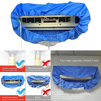Air Conditioner Cleaning Covers Dust Washing Clean Protectors Bags Waterproof - Aimall