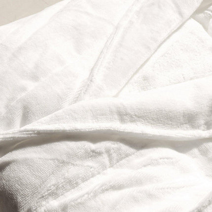 Cotton Kimono Collar Bathrobe Hotel Quality Thick Fleece Towel Embroidered Robe
