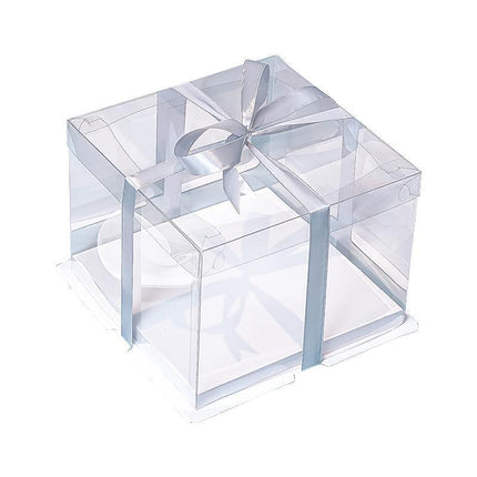 20 PCS Clear Treat Box Box Portable Cake Display Transparent Birthday Cake - Aimall