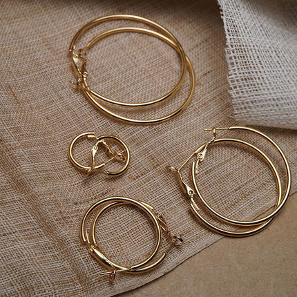 1Pair Surgical Steel Hinged Segment Hoop Ring Sleeper Lip Ear Nose Body Piercing - Aimall