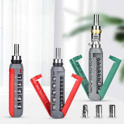 Ratchet Screwdriver Set Multifunctional Home Maintenance Tool Kit for DIY Repair
