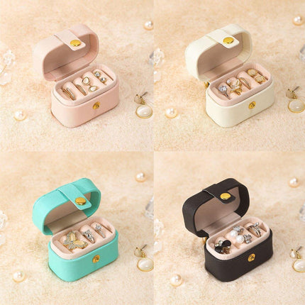 5pcs Mini Portable Jewelry Storage Box Small Organizer for Travel and Home Use
