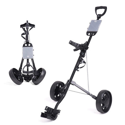 Foldable Aluminum Golf Push Pull Trolley Cart Lightweight Buggy for Easy Transport