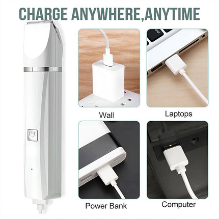 Rechargeable Pet Hair Clippers Professional Grooming Kit for Cats and Dogs