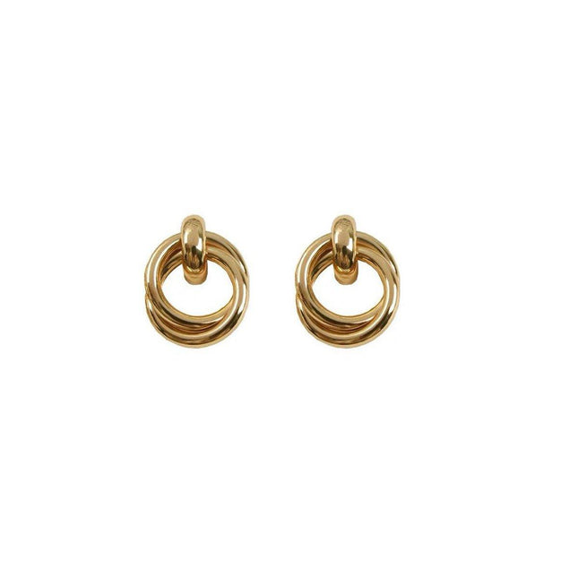 Simple Geometric Knot Earrings Fashion Jewelry Women Elegant Accessories