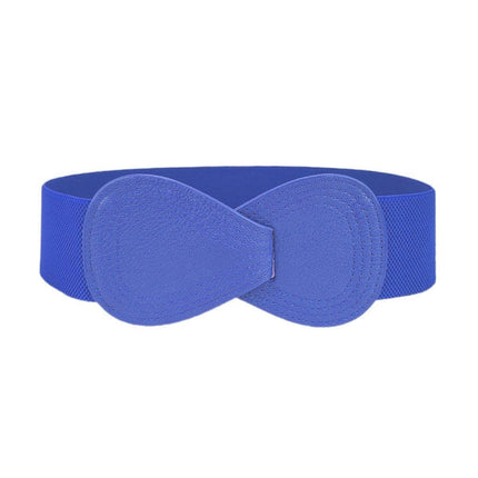 Fashion Belt Red Elastic Waist Cover Wide Belt Women Black Elastic Bow Decoration