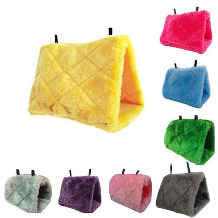 Pet Bird Parrot Parakeet Budgie Warm Hammock Cage Hut Tent Bed Hanging Cave - Aimall