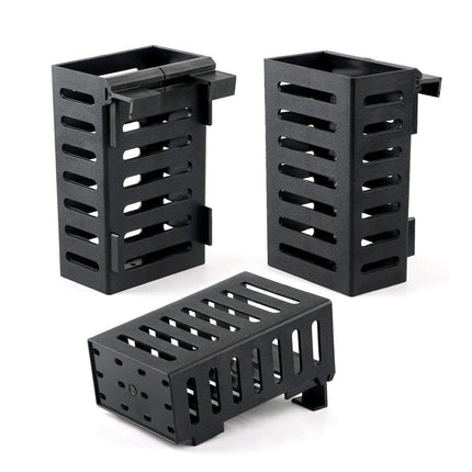 2Sets Aquarium Hydroponic Plant Holder Plastic Square Hollow Cage Storage Basket