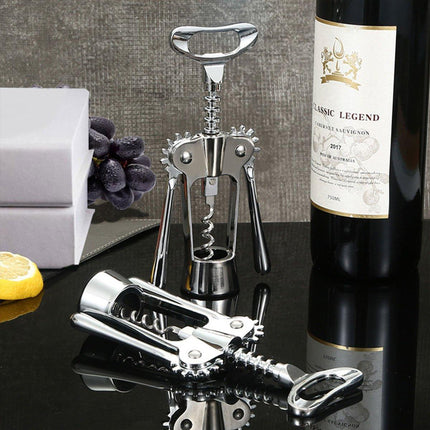 3PCS Wine Bottle Opener Corkscrew Set Kitchen Bar Tools for Easy Opening