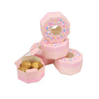100pcs Wedding Candy Boxes Gift Packaging Doughnut Biscuit Box Paper Party Favor