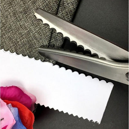 Dressmaking Pinking Shears Crafts Zig Zag Cut Serrated Scissors Serrated Fabric - Aimall