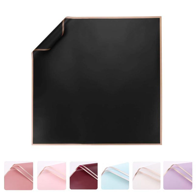 Waterproof flower wrapping paper in various colors for gift and bouquet packaging