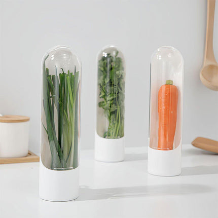 2pcs Fresh Box Vegetable Crisper Fridge Storage Container for Kitchen Use