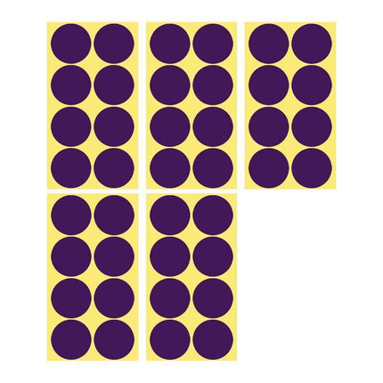8/13/25/50mm Colour Sticker Dots Adhesive Round Labels Circular Scrapbooking Purple - Aimall