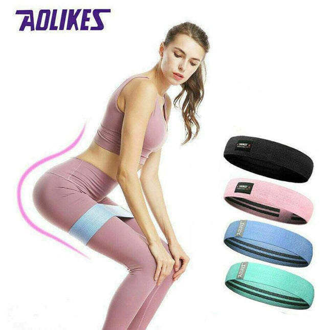 L 8*74CM Resistance Booty Bands Hip Circle Loop Bands Set Gym Home Exercise Women - Aimall
