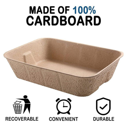 5pcs Disposable Cat Litter Pan Open Design Easy Clean Litter Box Pet Cleaning