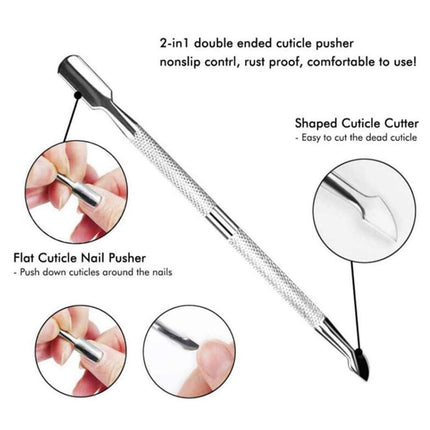 3pcs Manicure Tool Set for Dead Skin Removal Nail Care Pedicure Kit Essentials