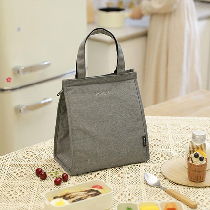 M Size Lunch Bag Thermal Insulated Box Bento Pouch Food Tote Work School Picnic - Aimall