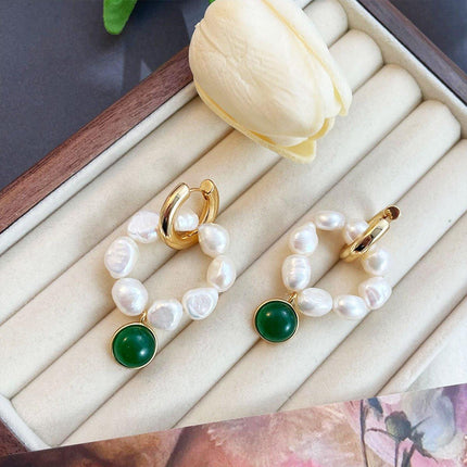 Elegant Vintage Pearl Earrings Women Classic Jewelry Fashion Accessories