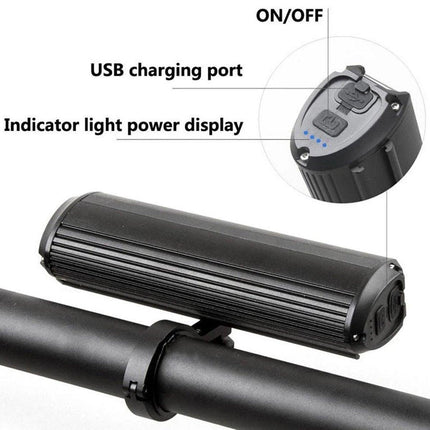 USB Rechargeable Bicycle Light Aluminum Alloy High Brightness LED Front Bike Lamp