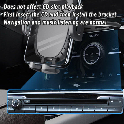 CD Slot Phone Holder Clip Mount for Hands-Free Use and Navigation in Vehicles