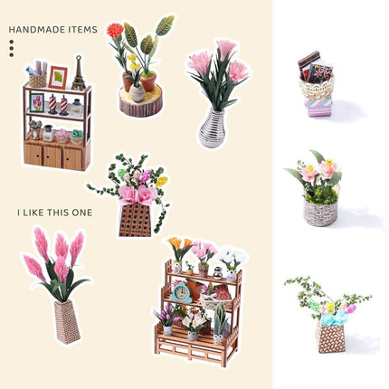  LED Jenny's Flower House DIY Miniature House Kit