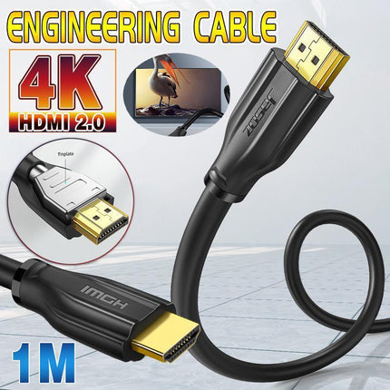 Jasoz HDMI Cable 4K 1M 1080p 3D High Speed V2.0 w/Ethernet 24AWG SE1 - Aimall