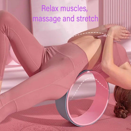 Yoga Wheel Back Roller for Pilates Open Shoulder Widened Circle Back Massage