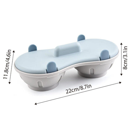Microwave Egg Steamer Mold With Lid Kitchen Plastic Omelette Steaming Box Tool