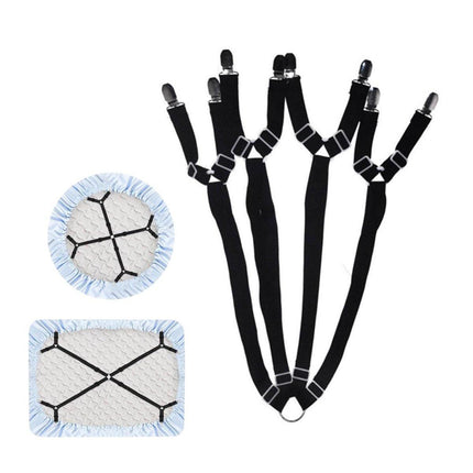 Adjustable Comforter Sheet Buckle Fixer Non-Slip Elastic Clip for Bedding Secure