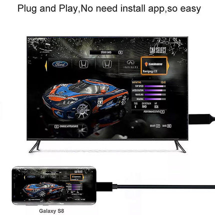 2M USB C Type-C to HDMI Digital TV Adapter Cable For Android Mobile Phone Tablet