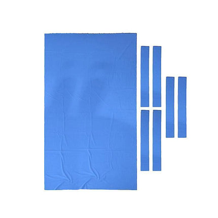 7Pcs Worsted Billiard Snooker Pool Table Cover Cloth W/ Felt Strip Heavy Duty 9FT - Aimall