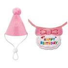 Pet Birthday Dog Cat Bib Scarf Hat Accessory Dogs Cats Celebration