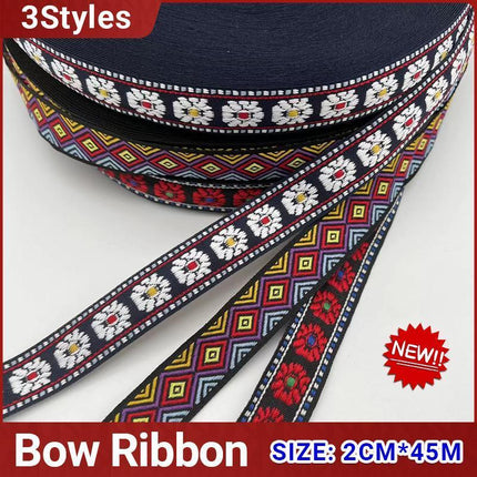 45M Border braid woven ribbon decorative ribbon fabricfor Decoration Home 3style - Aimall