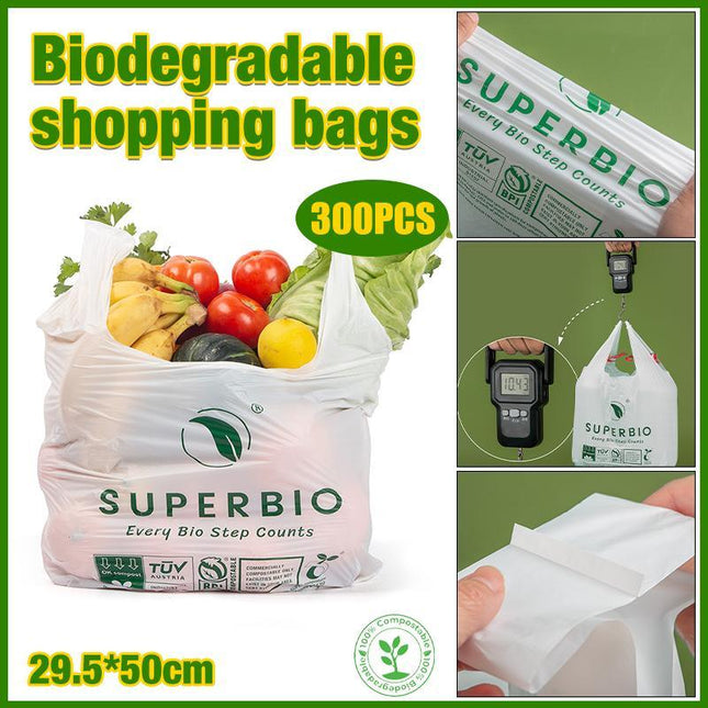 Recyclable Plastic Singlet Shopping Bags Reusable Eco Friendly Grocery Carry Bag - Aimall