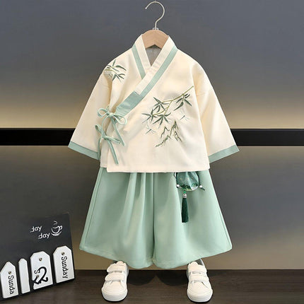 Green Hanfu Boy Chinese Style Traditional Clothing Outfit