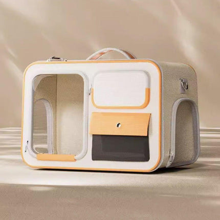 Large Capacity Cat Dog Backpack Outdoor Portable Pet Carrier Canvas Travel Bag