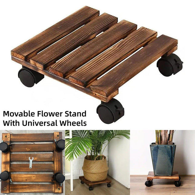 Removable Flower Stand Bonsai Pot Tray Base Plant Holder for Indoor Outdoor Use