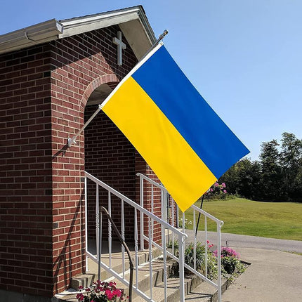 150x90cm Large Ukraine Flag 5*3FT Ukrainian National Outdoor Banner 2 Eyelets - Aimall